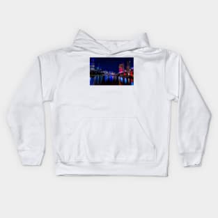 Melbourne at night Kids Hoodie